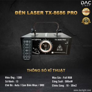 Đèn Bay Phòng Laser TX 8686 Pro