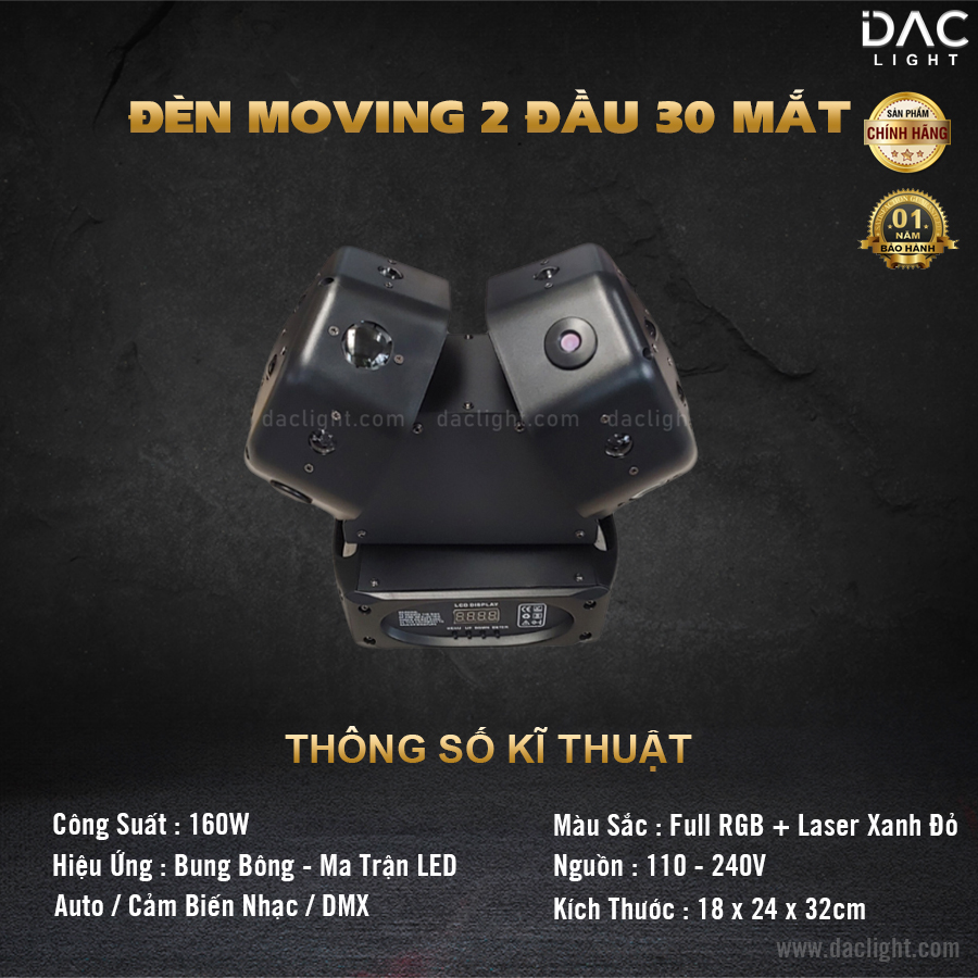 Đèn Moving 2 Đầu