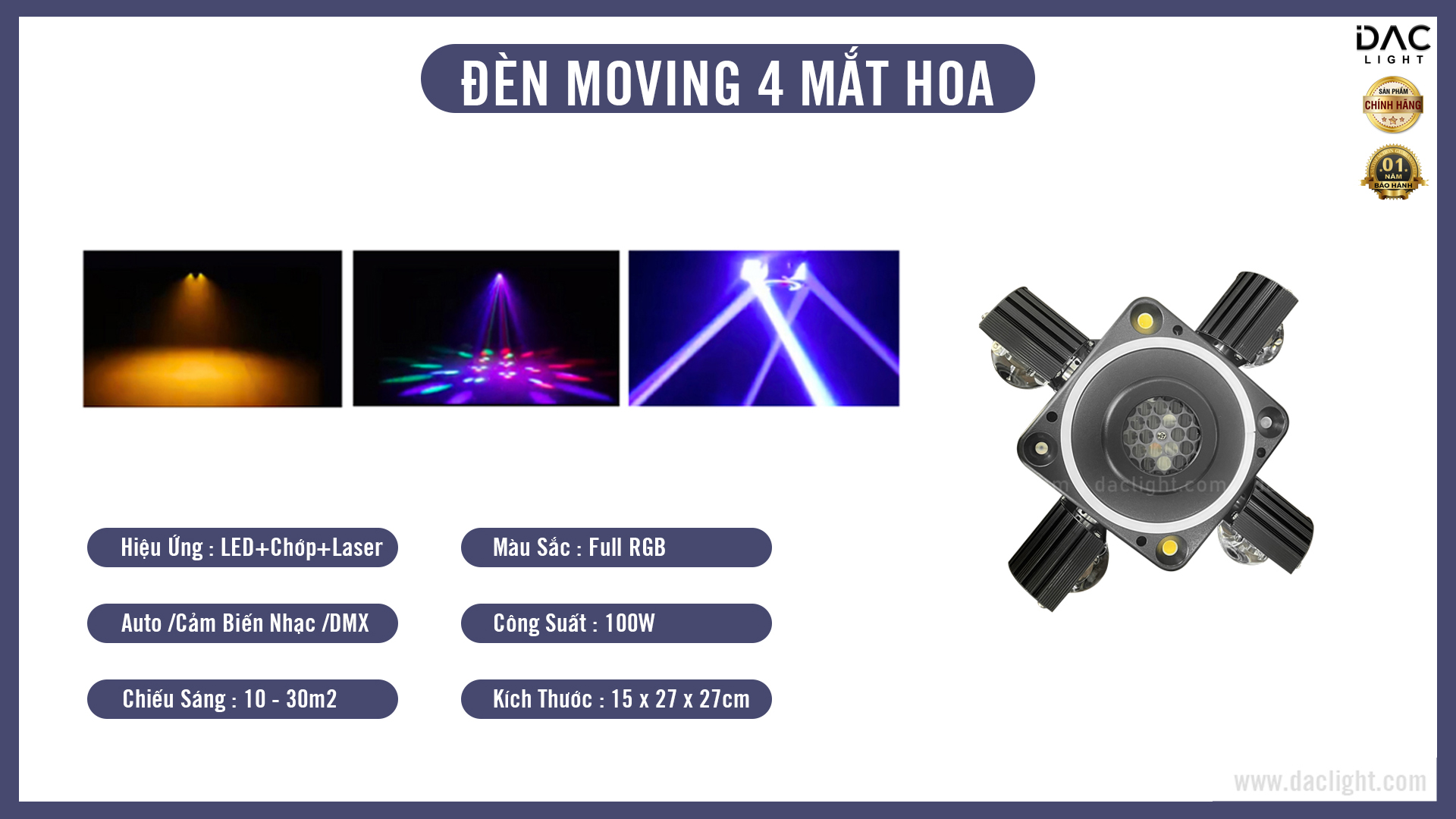 đèn moving 4 mắt