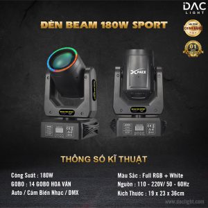 Đèn Beam 180W Viền LED